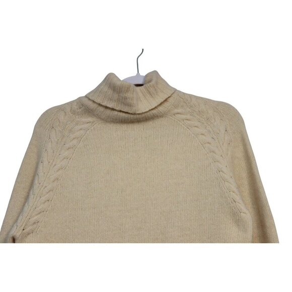 Vintage Turtle Neck Sweater Medium Lambs Wool Angora Rabbit Hair Classic Knit - Picture 2 of 13